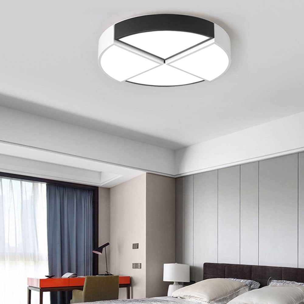 with Remote Led Ceiling Lamp Stepless Dimming Led Ceiling Light Simple Led Flush Mount Ceiling Light Round Decorative Lighting Fixtures for Study,Corridor,Bedroom, Stairwell