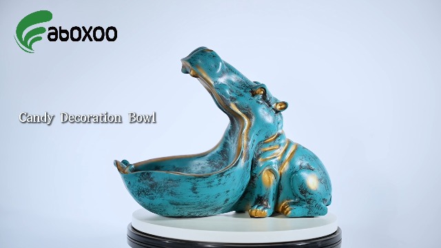 Amazon.com: aboxoo Hippo Statue,Large Hippopotamus Figurine Home