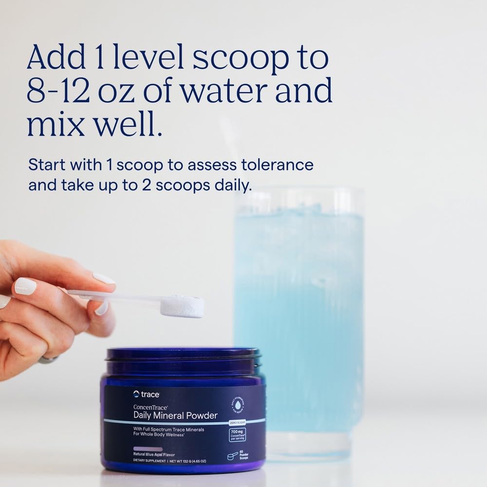 Trace Minerals ConcenTrace Mineral Powder, Blue Acai, 60 Servings — Amazon image 4
