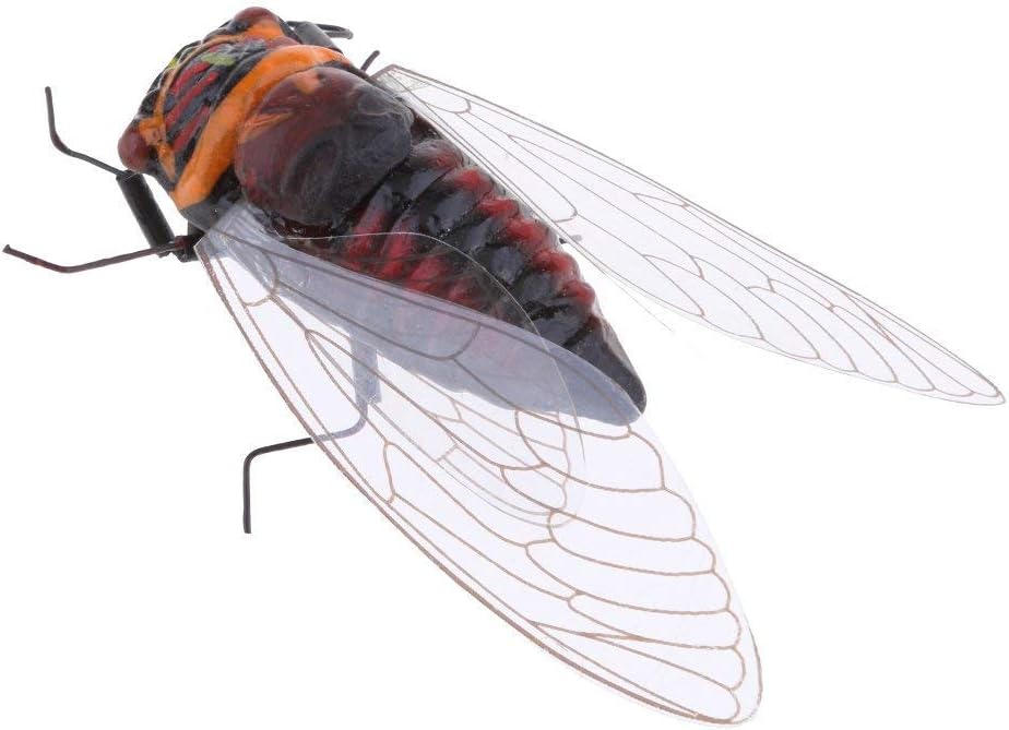 5pcs Cicada Garden Decor Yard Art Bugs Magnets Simulation Insect Ornaments for Home Outdoor Decoration Landscape Model Mixed Color