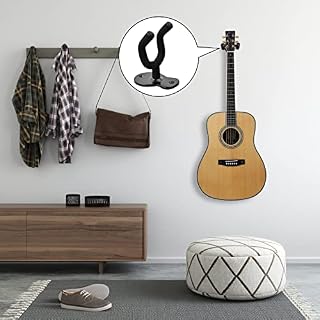 Naapesi Lot de 2 Support Mural Guitare, Crochet de Guitare en Métal pour Guitare avec Éponge de Protection, pour Ukulélé… - Les Beatles, Paul McCartney, John Lennon, RIngo Starr, George Harrison Naapesi Lot de 2 Support Mural Guitare, Crochet de Guitare en Métal pour Guitare avec Éponge de Protection, pour Ukulélé… – Image 6