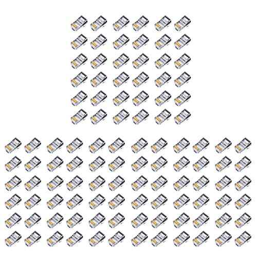 Jumunen 300�� RJ45�R�l�N�^ 6U�����b�L�p�X�X���[�C�[�T�l�b�g�P�[�u�����W���[���v���O�l�b�g���[�NRJ-45�N���X�^���w�b�hCat5Cat5E