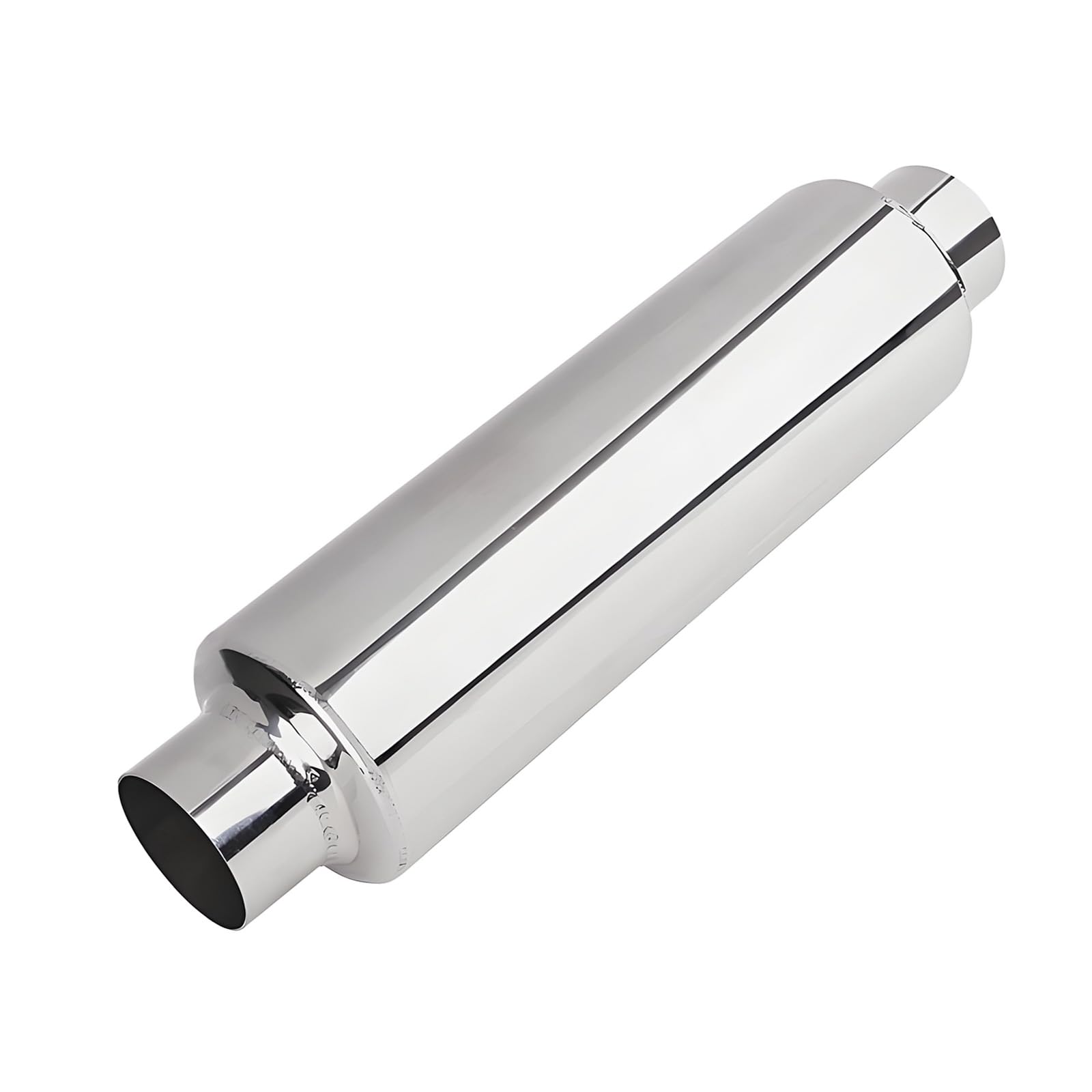 Silenziatore, Silenziatore Auto di Scarico in Acciaio Inox da 305 mm con Uscita Aria da 63 mm Terminale Scarico Auto Universale Terminali di Scarico Passante per Una Varietà di Veicoli