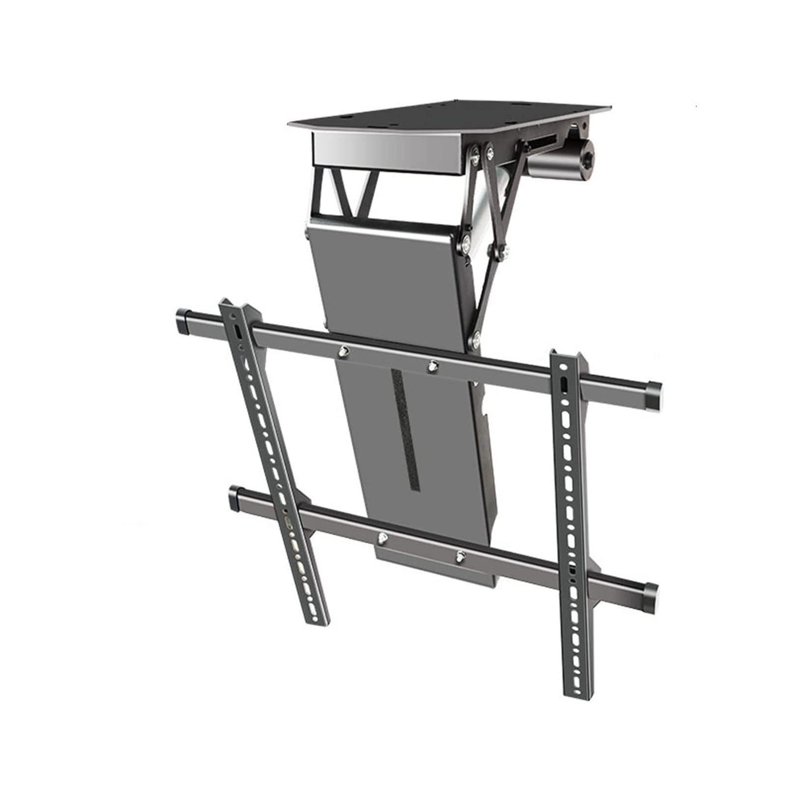 GUODDM Hidden Drop Down TV Lift - Electric Telescopic With Remote Control And Switch, 0-85° Downward Flip，Motorized Ceiling LCD Mount, Fits 50-90 Inch TVs