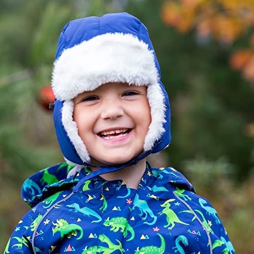 Image of JAN & JUL Waterproof Trapper Hat for Baby and Kids, Insulated Winter Hat with Faux Fur Lining