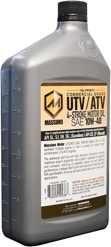 Aceite Premium Sintético 10W-40 para ATV y UTV 2 unidades miniatura 3