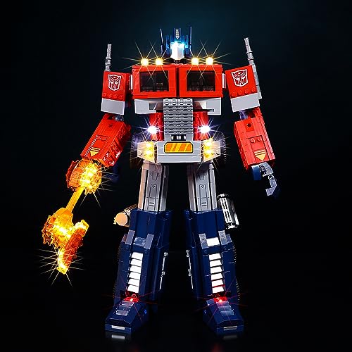 Kyglaring LED Lighting Kit (No Model) Designed for Lego Optimu Prime Transformer 10302 Model Building kit - Without Lego Set(Classic Version)