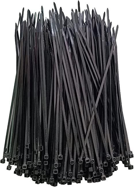 Inovera (Label) Nylon Self Locking Grip Cable Zip Ties Cord Management Heavy Duty Tie Wire Organizer For Home, Office, Garden, Workshop (Black, 3.6 X 150 Mm, Pack Of 100)