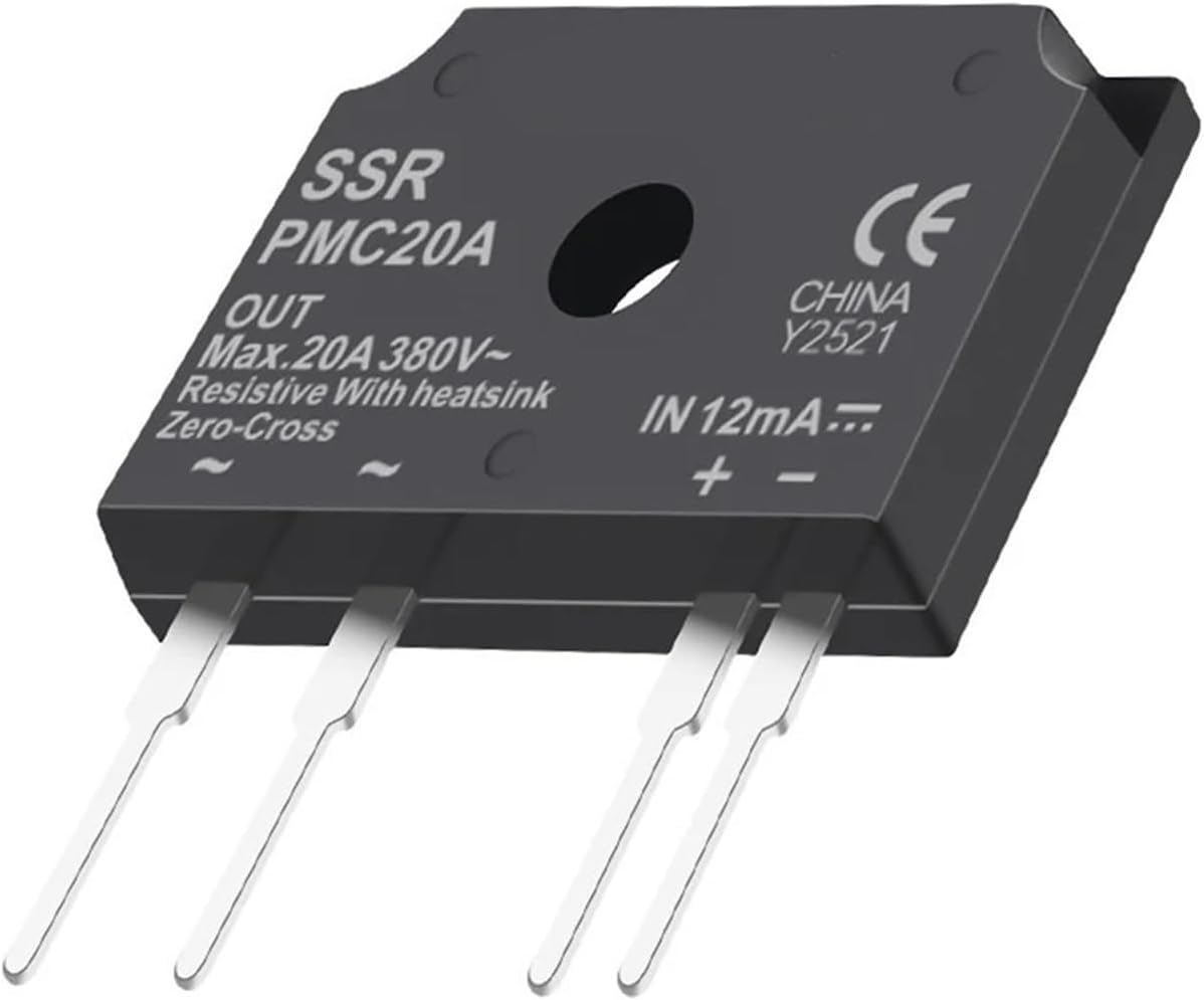 PCB Solid State Relay PMC Series, No Built-in Current-Limiting Resistor, Direct Control 380VAC 20A, Compact SSR M