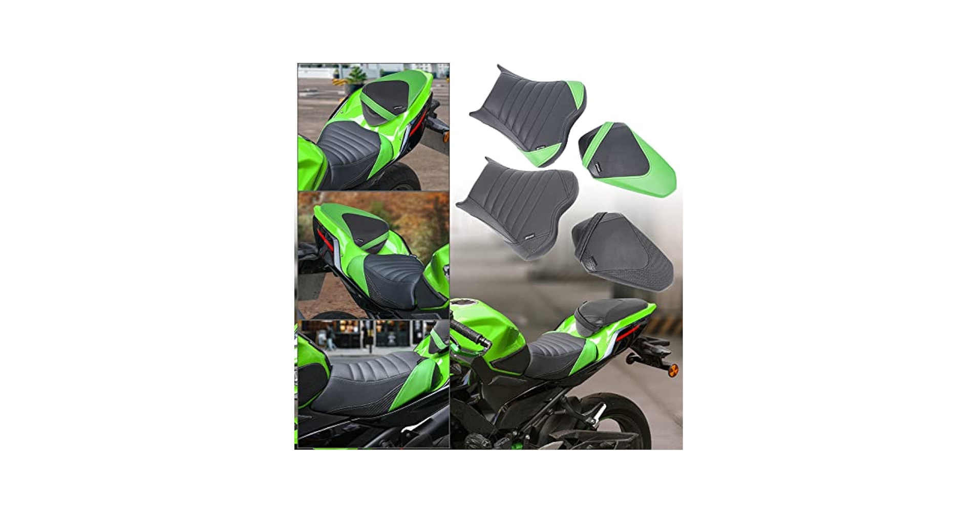 Amazon | Lorababer オートバイ通気性ジェルシートパッド レザー