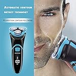 Men Electric Shaver, ROAMAN Rechargeable Corded and Cordless Electric Razor for Men with Pop-up Trimmer, Wet Dry IPX7…