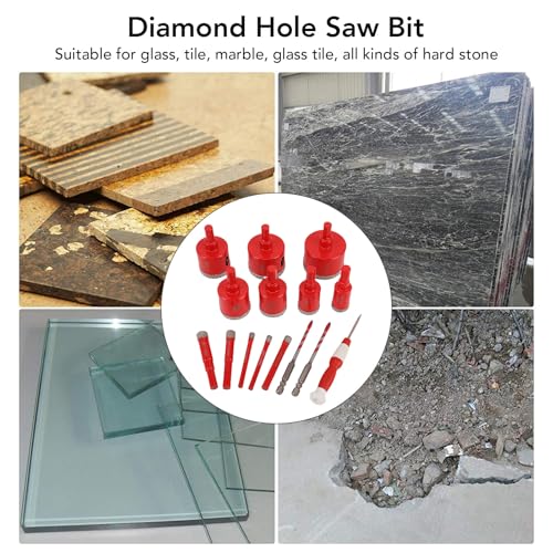 Kit de brocas escalonadas de diamante, 12 piezas miniatura 5