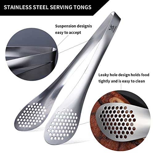 Msy Bigsunny B09N16518C_CA NARF 11Inch Kitchen Cooking Food Tongs Stainless Steel Buffet Tongs thumb #1