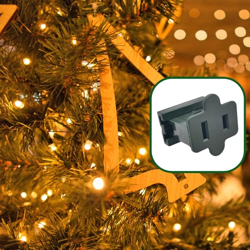 Image of 25 Pack Green SPT-1 Vampire Female Plug for Christmas Lights Sets - Slip, Zip, Gilbert (SPT-1 Green Female)