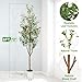LuceAlberi 6FT Artificial Olive Tree - Indoor Tall Faux Olive Trees with Planter&Basket, Large Fake Olive Silk Tree Realistic Olive Plants with Branches and Fruits for Home Decor Office Living Room