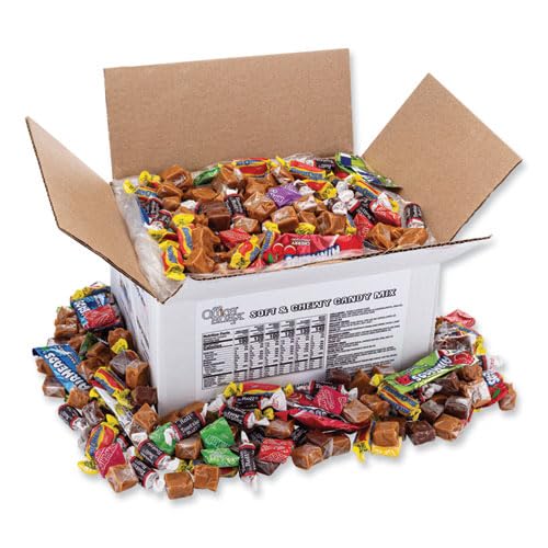 Office Snax Assorted Candy Mix, Soft and Chewy Bulk Candy, 5 lb Carton - image 4