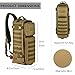 ArcEnCiel Tactical Sling Pack Molle Chest Crossbody Shoulder Bags Motorcycle Bicycle Range Diaper Day Backpack With Patch (Coyote Brown)