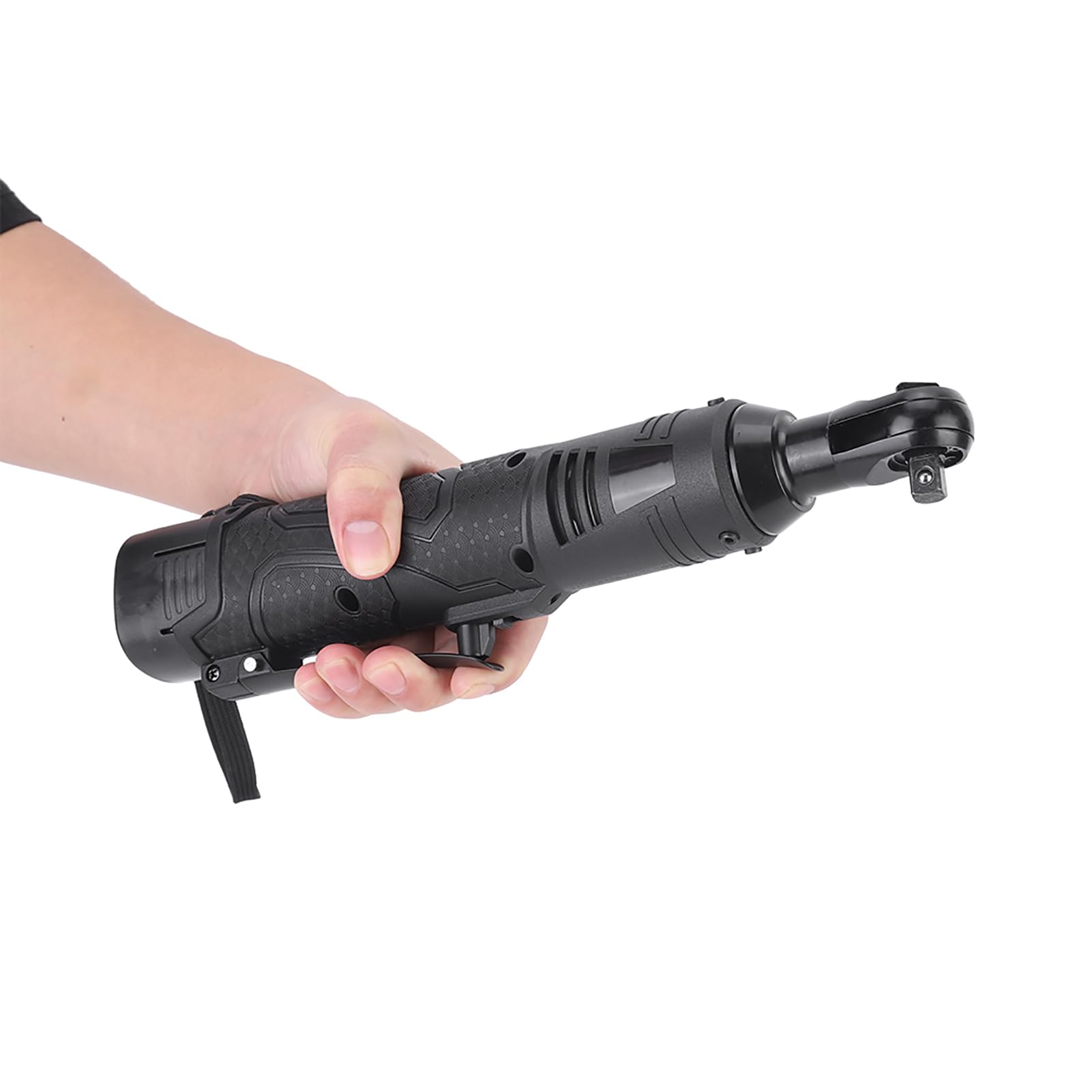 Fdit Chiave a Cricchetto Angolata 18V 3/8in, Avvitatore Elettrico a Batteria Senza Fili con velocità Variabile e Luce LED per Riparazioni Auto (Spina europea 220 V)