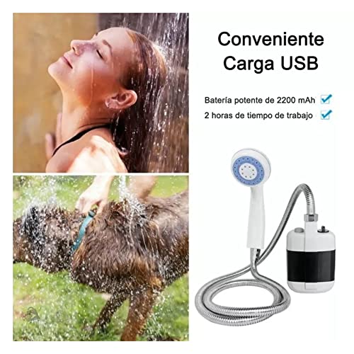 Ducha portátil para camping Gavigain, bomba eléctrica recargable para actividades al aire libre miniatura 3