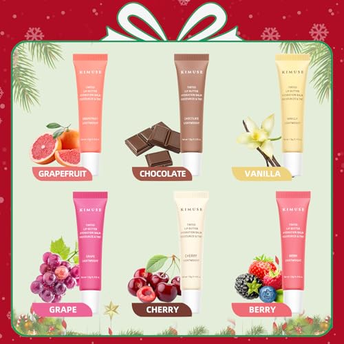 Tinted Lip Butter Balm Set, 6 Sheer Shades - image 4