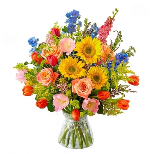 Spring Sensation Fresh Flower Bouquet - Mothers Day Flowers -
