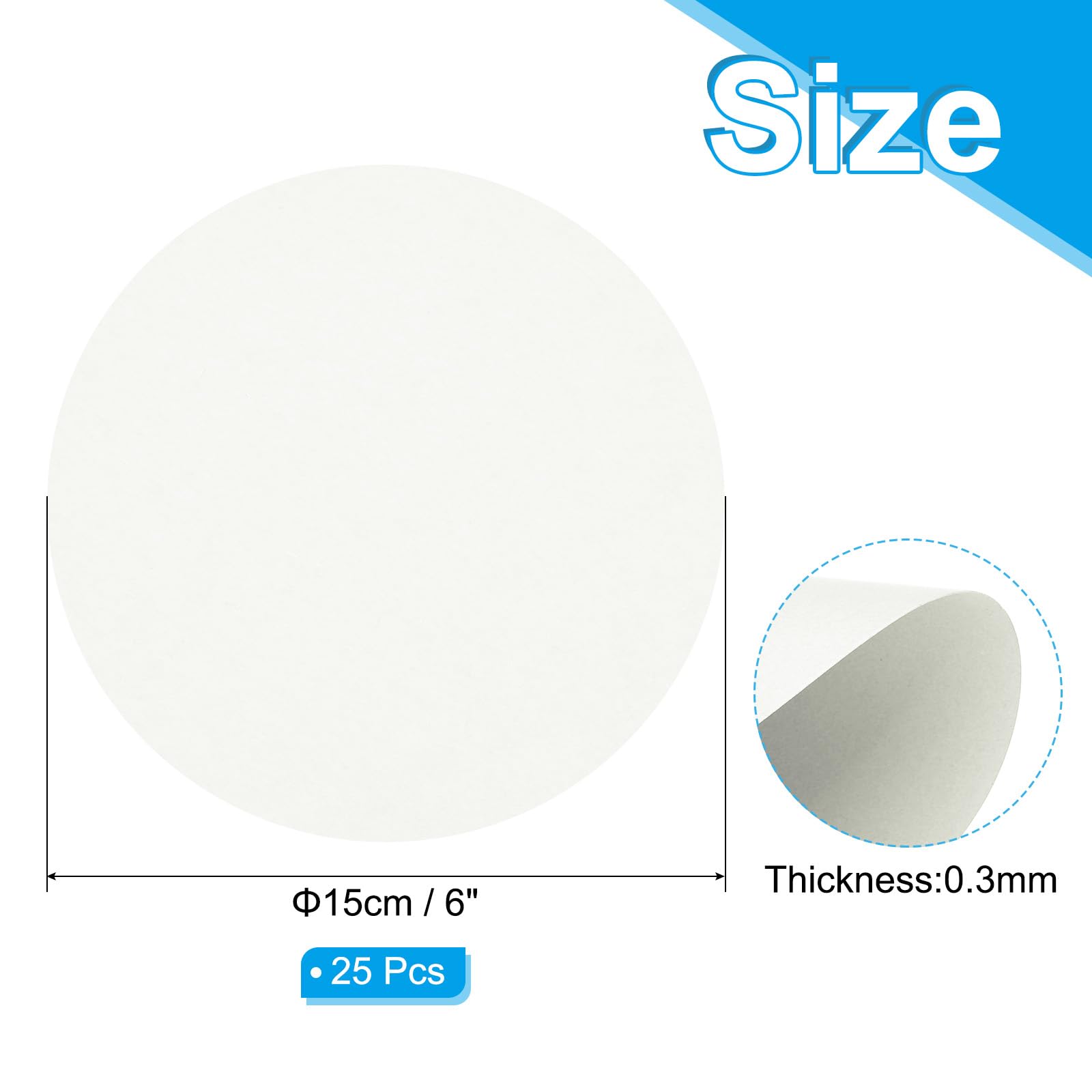PATIKIL 6inch Circle Card Stock - Image 2