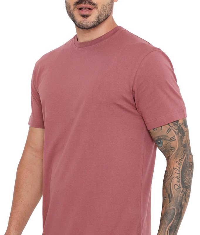 Image of Rivolta Men's Solid Regular Fit T-Shirt
