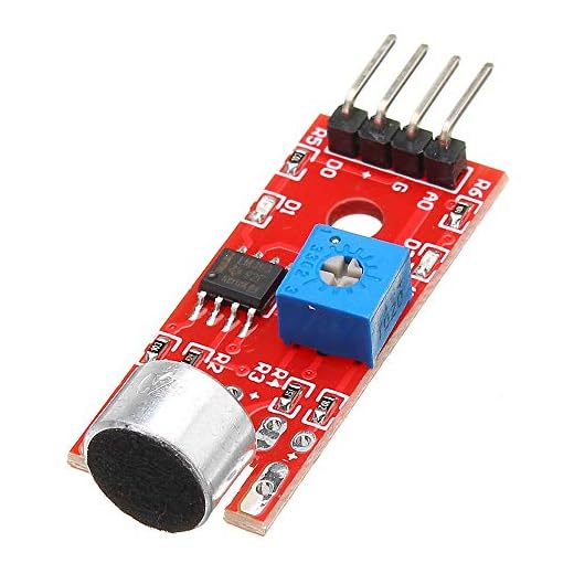 MING-MCZ Duradero KY-037 de 4 Pines Voz del Sonido del transmisor del módulo del Sensor de detección de micrófono Inteligente del Robot de Coches for 5pcs Fácil de Montar