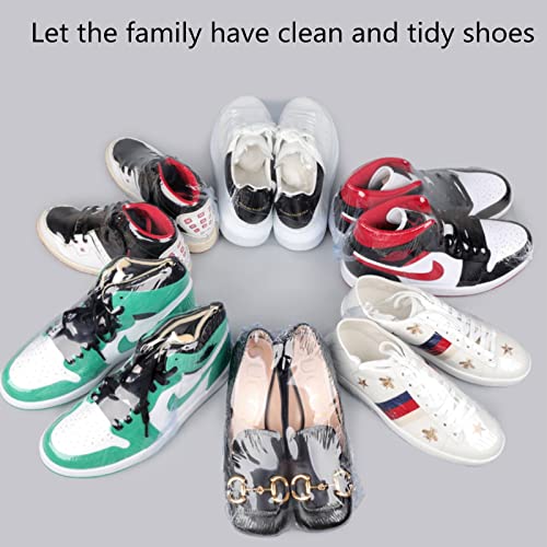 Shoes Shrink Wrap Bags, 100pcs Sneakers PVC Heat Shrinkable Plastic Wrap Large Shoe Covers Men Women Effectively Avoid Yellowing Soles And Keep Dust Out 10x17 Inches (100)4