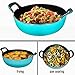 Bruntmor Enameled Cast Iron Balti Dish With Wide Loop Handles, 5 Quart | Heavy Duty Wok Pans, Griddle & Stir Fry Pans, Braiser Pans | Induction Cooktop, Oven Safe, Stovetop, Indoor/Outdoor| Turquoise