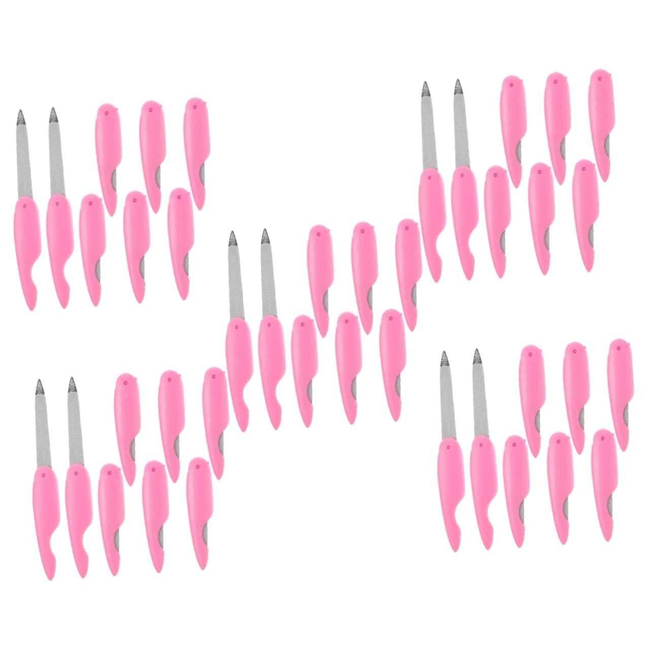 Healvian 5 Set Di Lime Per Unghie Pratiche Set Di Lime Per Unghie in Metallo Per Unghie Acriliche Da Viaggio 8 Pezzi*5