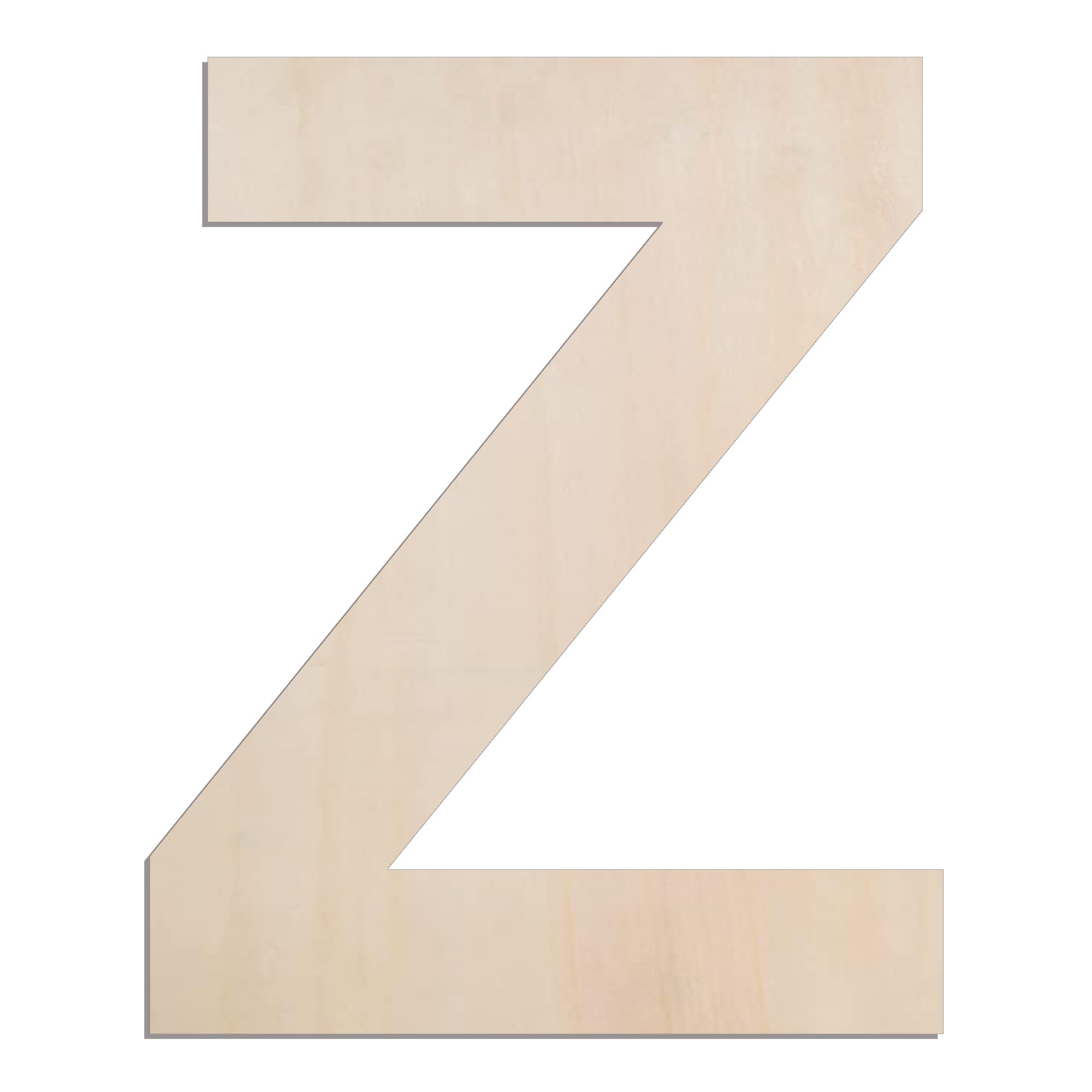 MGTECH 12 Inch Large Wooden Letter Z, 1/4 in Thick Big Wood Letter for Crafts and Wall Decor