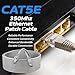 Cables Direct Online Cat5e 100FT Network Ethernet Patch Cable, 350Mhz Internet Wire, Compatible with PC, Laptop, Modem, Router, TVs, Printer Cord, Consoles for Home and Office, Gray
