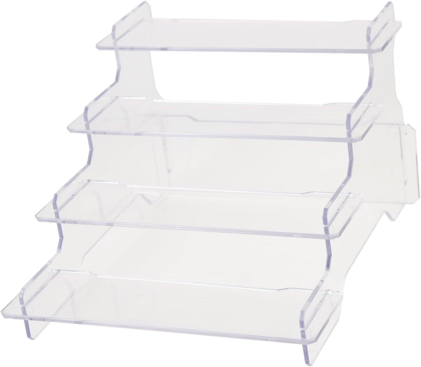 4 Tier PET Display Riser Shelf for Toys and Jewelry