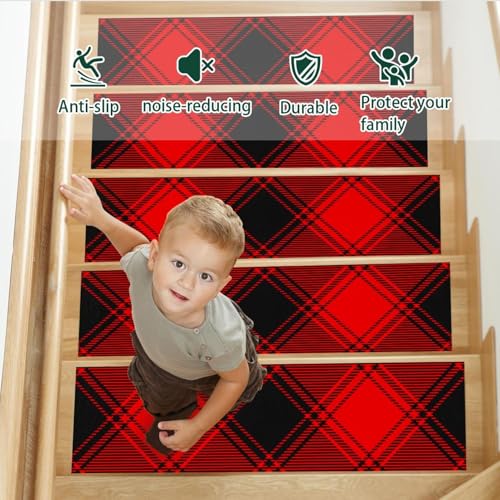 Peldaños de madera interiores premium Buffalo alfombrillas lavables de alta densidad 4