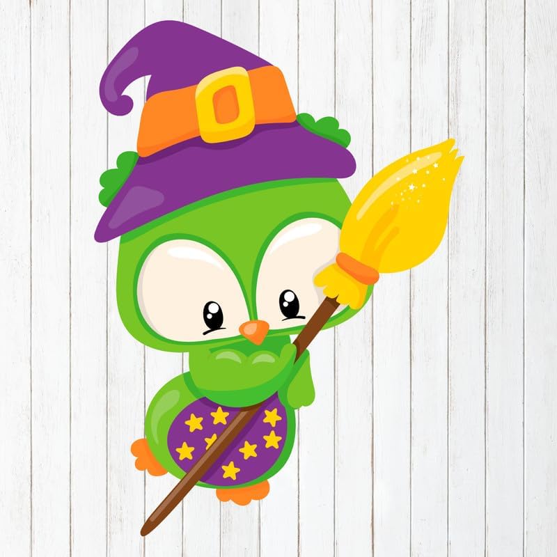 Calcomanías de pared de Halloween, calcomanías de vinilo para despegar y pegar, calabaza kawaii, fantasma, bruja, murciélago, golosinas