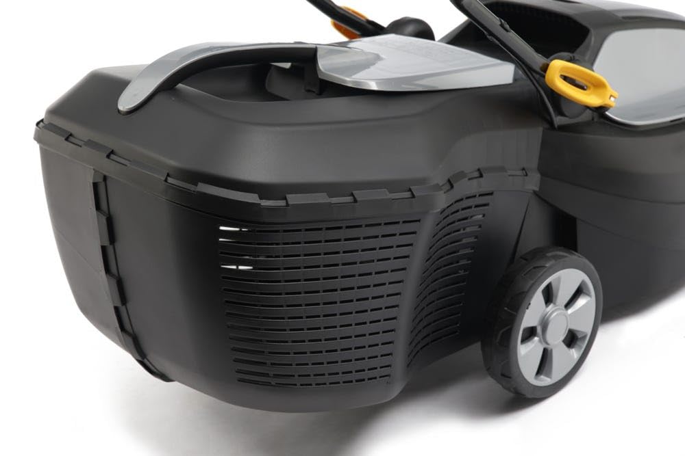Alpina AL 3820 Li Kit Tagliaerba A Batteria, 2 Batt. 4 Ah + Caric., 38 Cm – Sacco 40 L, Regolaz. Central. 6 Posiz. – Ideale Per Giardini Compatti