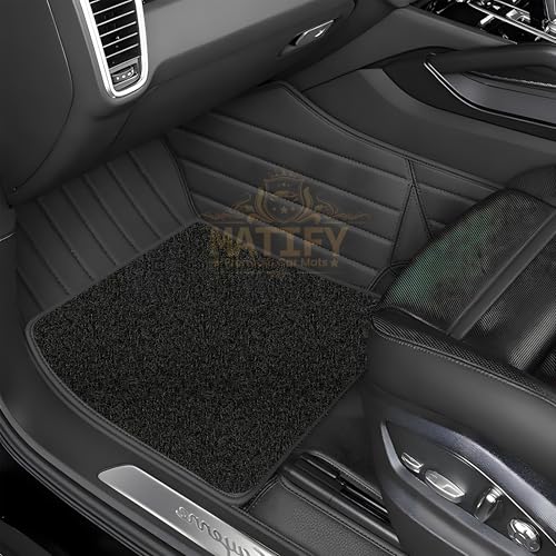 Image of 9D Car Floor Mat for Maruti E Vitara EV 26 | Black | Waterproof | Anti-Slip | Luxury Premium Leather Car Mat | Full Coverage | All Weather | Custom Fitted Mats