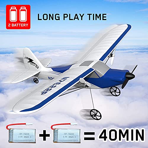image for VOLANTEXRC RC Plane Ready to Fly for Beginners, 2.4Ghz 2-CH Remote Con