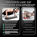 Push Up Board Fitness, Workout Home Gym Equipment, 20 in 1 Exercise Pushup Bar Handles for Floor, Strength Training Equipment for Men - Image 5