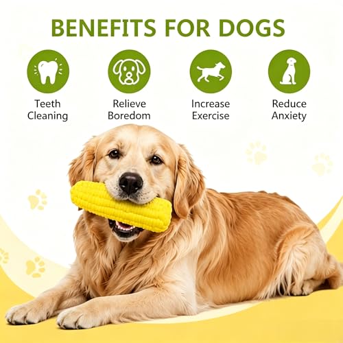 Juguete mordible interactivo para perro en forma de maíz miniatura 4