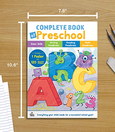 Carson Dellosa The Complete Book of Preschool Workbook--Colors, Shapes, Letters, Numbers, Math and Writing Skills Practice, Classroom or Homeschool Curriculum (256 pgs) - Image 6