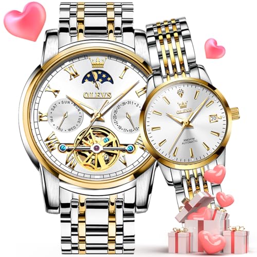 Montres mécaniques automatiques OLEVS à remontage automatique bicolores