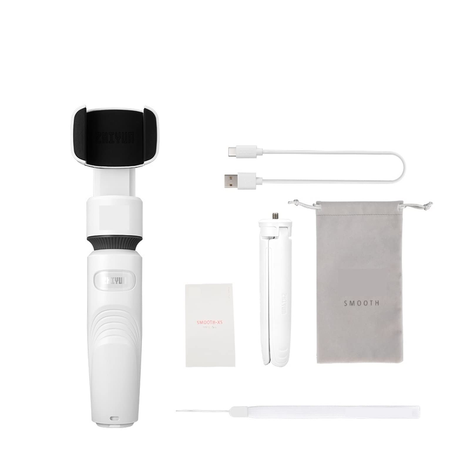 Smooth XS Selfie Stick Gimbal Phone for teléfono Inteligente Estabilizador de Mano Transmisión en Vivo(Nero)