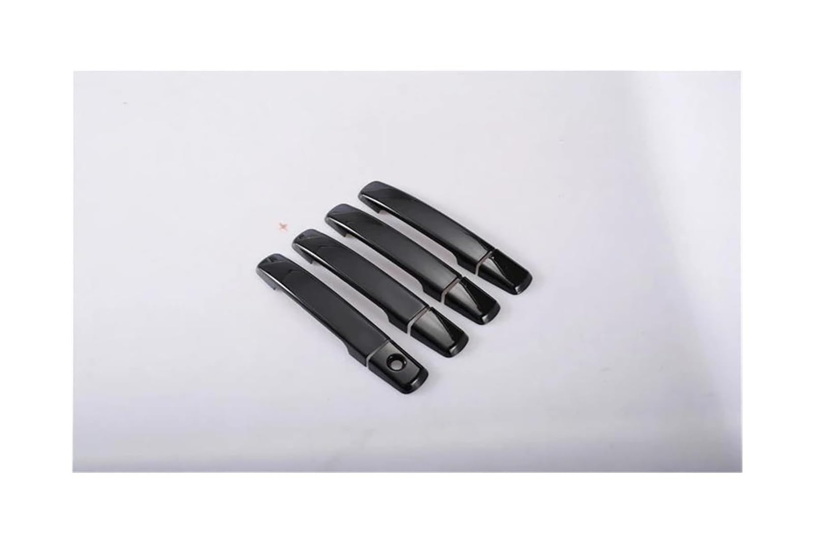 Hckclmbmzw Black A For Nissan For Qashqai J10 2007-2013 Glossy Black Chrome Car Door Handle Cover Stickers Styling Accessories Door Handle Cover(Black A)
