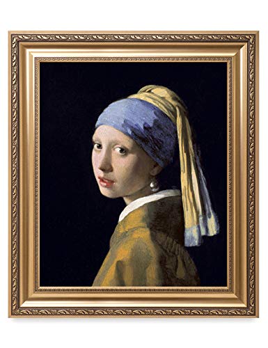 DECORARTS Girl With a Pearl Earring Framed Wall Art, 26x30
