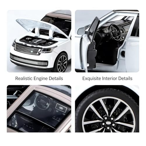 Modelo a escala 1:32 Land Rover Range Rover SUV negro miniatura 4