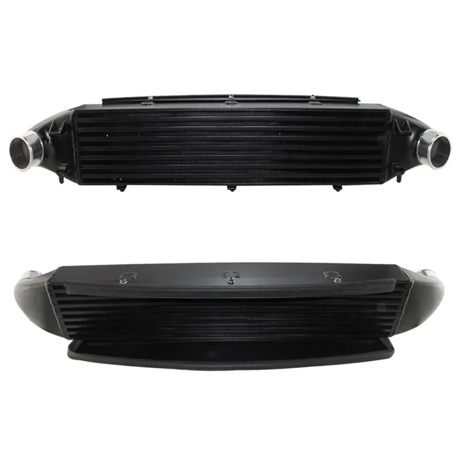 Tlvbfpg Black Cooled Intercooler Turbo Intercooler Kit Fit For Fiesta St 2014-2017 Tuning Front Mount Intercooler Turbo Intercooler(Black)