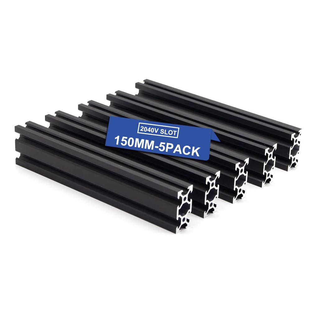 Photo 1 of SeekLiny 5PCS V Slot 2040 Aluminum Extrusion European Standard 2000mm(78.6’’) Length Anodized Extruded Aluminum for CNC DIY 3D Printer and Industrial Bracket Making