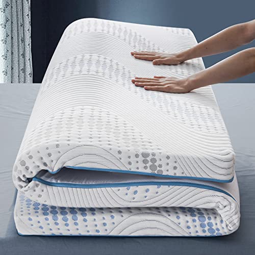 BedStory-4-Inch-Mattress-Topper-Twin-Size-Gel-Bamboo-Charcoal-Infused-Memory-Foam-Bed-Toppers-with-Removable-Cover-High-Density-Memory-Foam